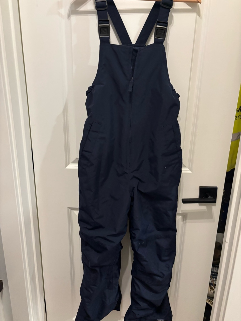 Kids Navy Blue Snow Bib Overalls Youth Size 10 Lands End